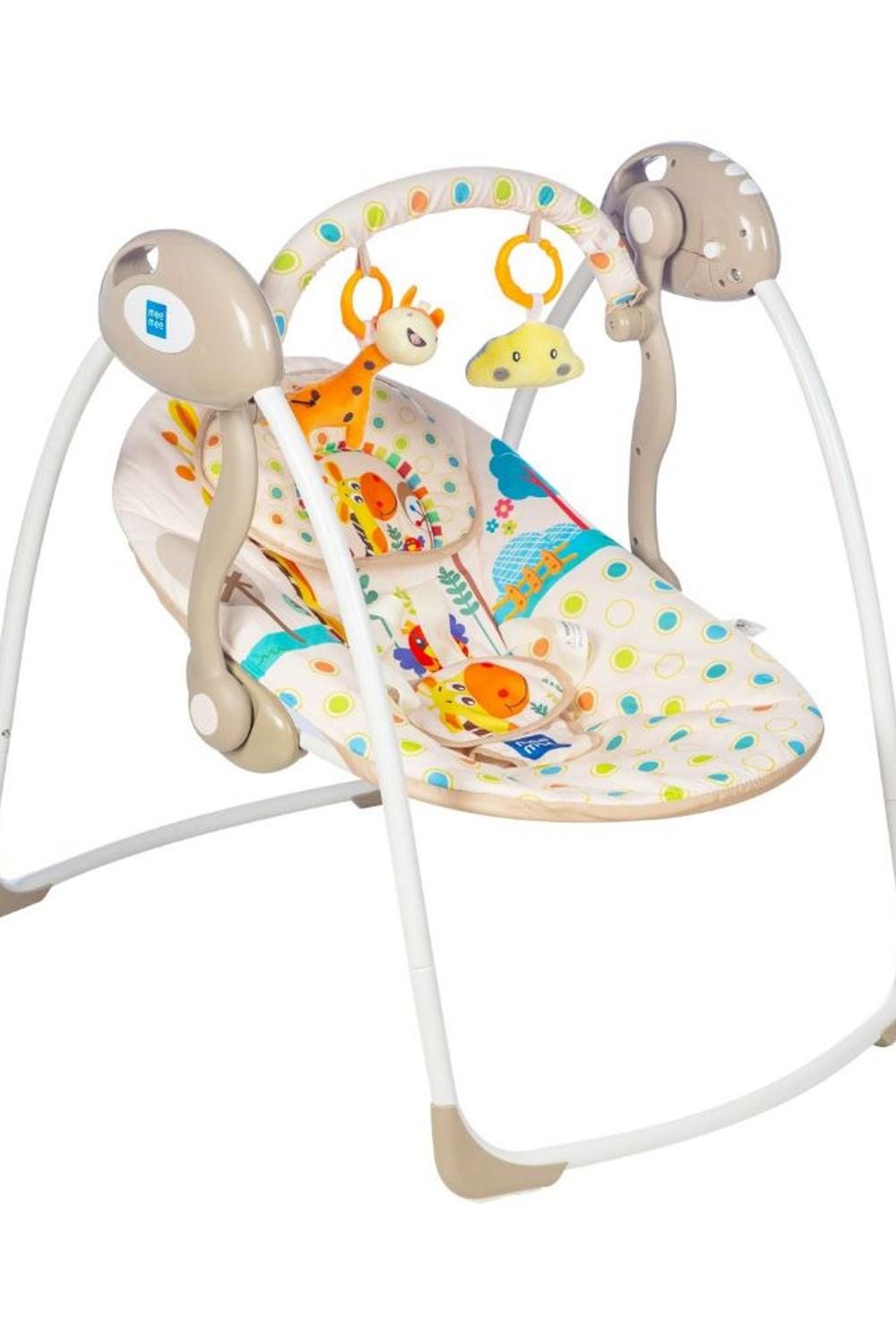 Mee Mee Soothing Baby Swing with Automatic 6 Speed Swinging Feature(Beige)
